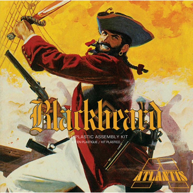ATLANTIS A3002 Blackbeard the Bloodthirsty Pirate 1/10 Plastic Model Kit