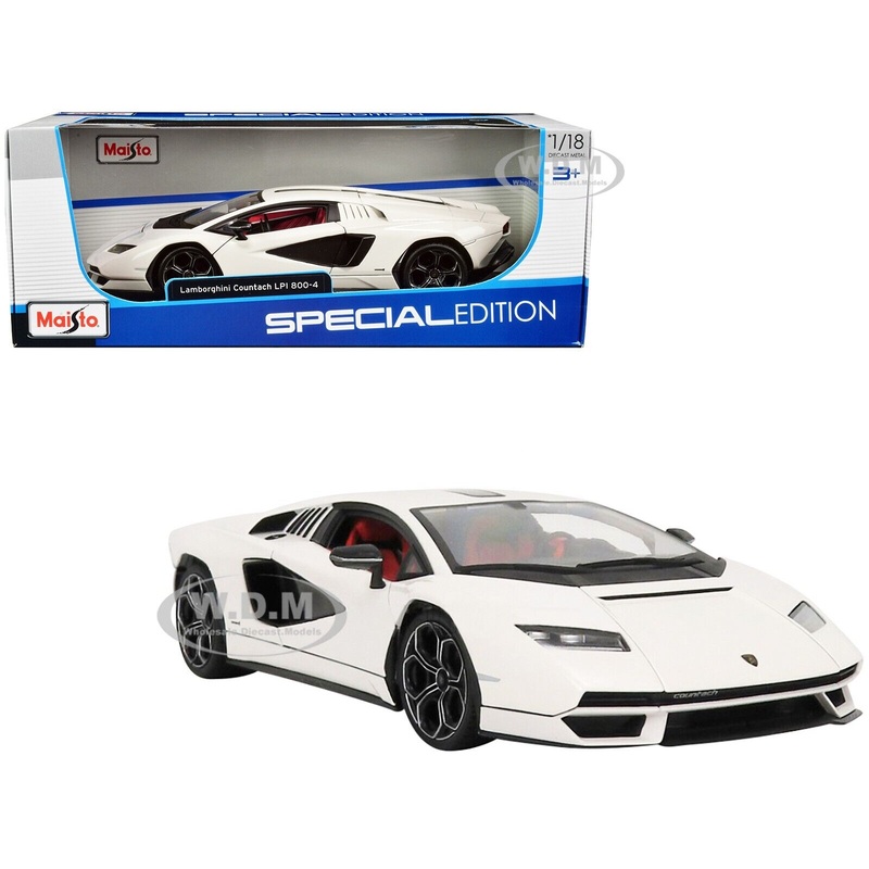 Maisto 31459 LAMBORGHINI COUNTACH LPI 800-4 WHITE 1/18 DIECAST MODEL CAR