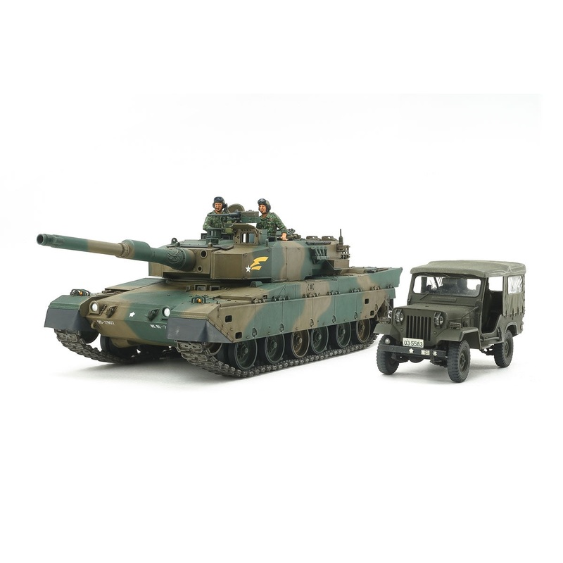 TAMIYA 25186 JGSDF TYPE 90 TANK Type 73 Light Truck Set