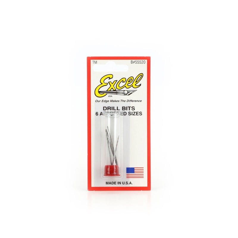 EXCEL 55520 Drill Bit Assorted,#50-62(6)carded