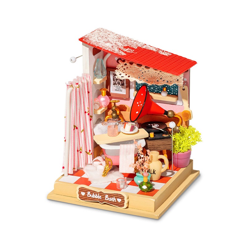 ROBOTIME DS018 Super Mini House; Bubble Bath - Bathroom