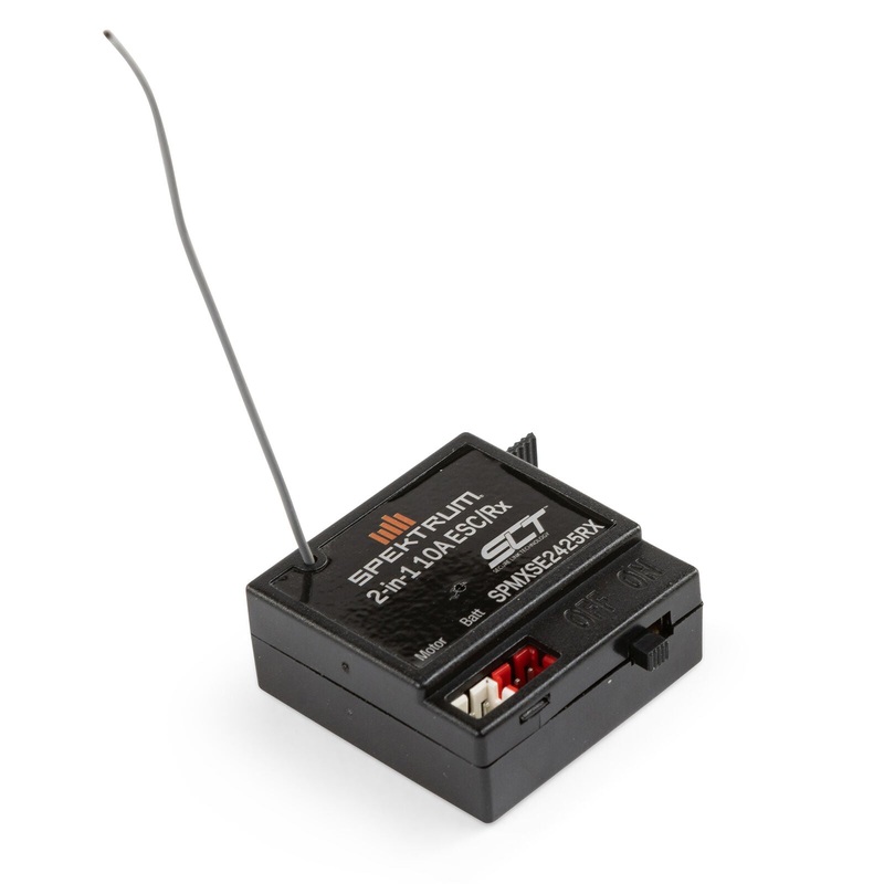 SPEKTRUM SPMXSE2425RX 10 Amp Brushed 2-in-1 ESC / SLT Receiver Combo