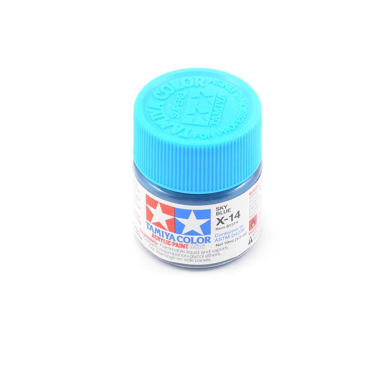 TAMIYA 81514 X-14 Acrylic Mini X14 Sky Blue 1/3 oz