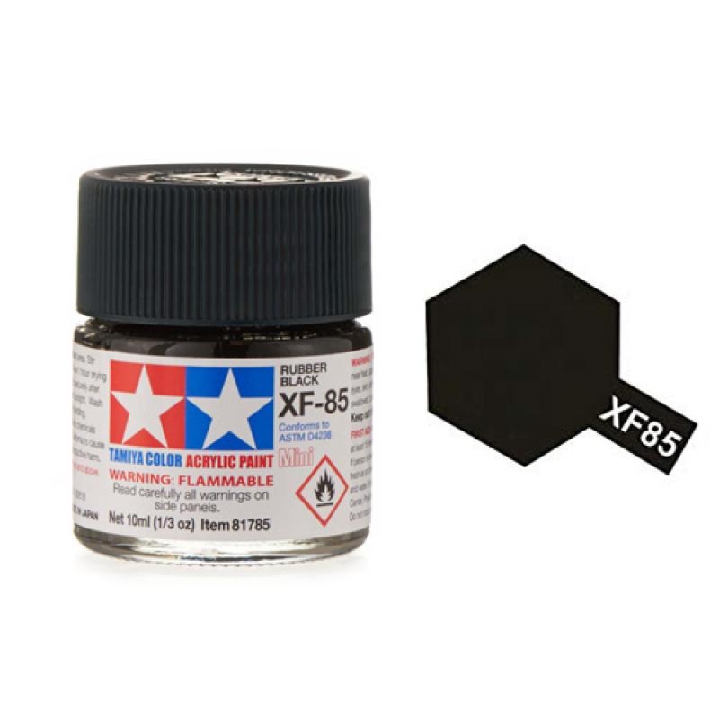 TAMIYA 81785 XF-85 Acrylic Mini Rubber Black