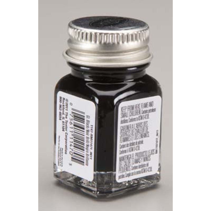 TESTORS 1147 Enamel 1/4 oz Gloss Black