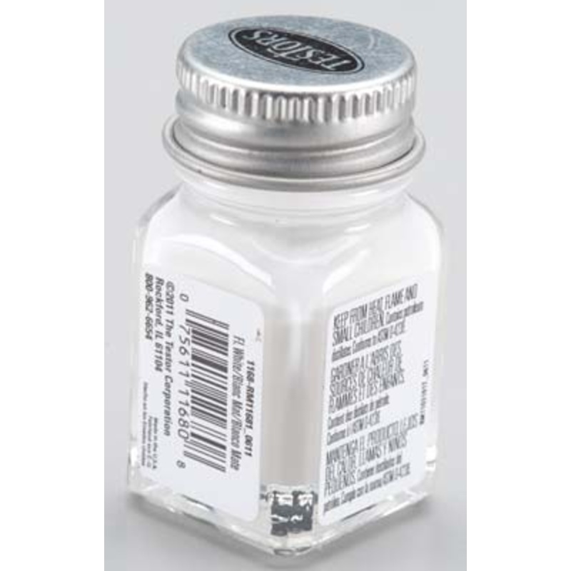 TESTORS 1168 Enamel 1/4 oz Flat White