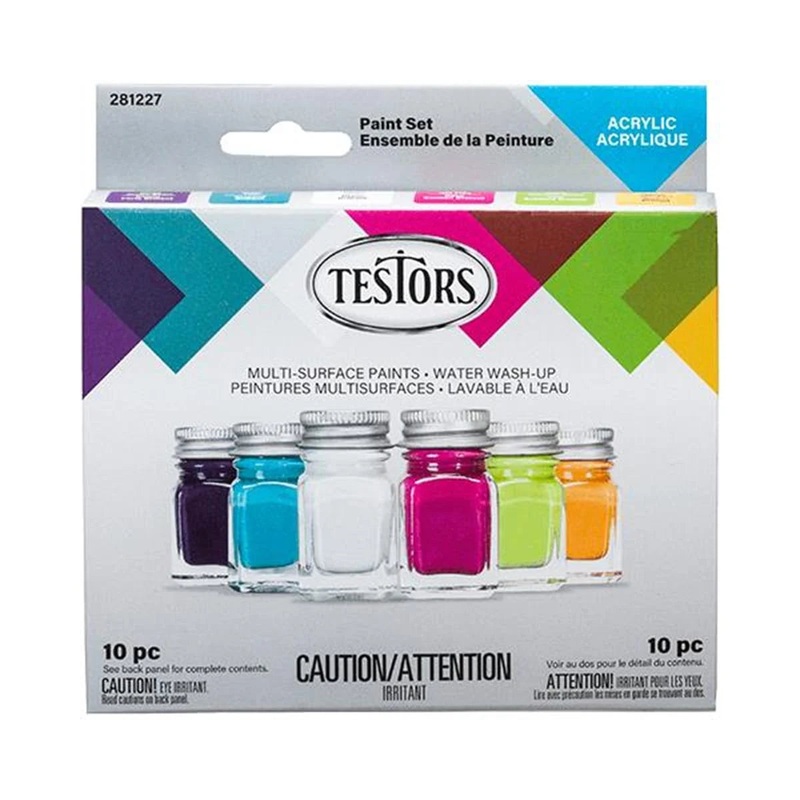 TESTORS 281227 Acrylic Paint 6 Piece Set, Trend