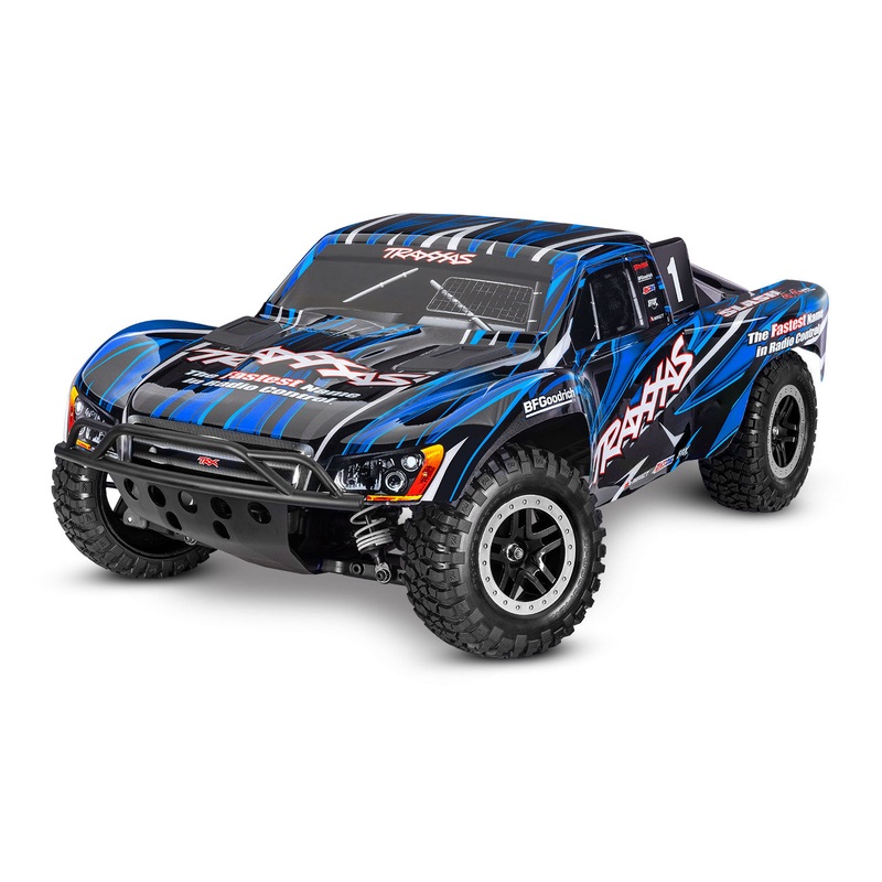 TRAXXAS 68386-4 Slash 4X4 VXL: 1/10 RTR scale brushless short course truck, TQi 2.4 GHz 2-channel radio system, VXL-3s brushless power system, and clipless painted body. Requires: battery and charger.