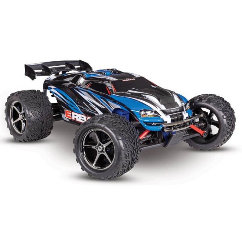 TRAXXAS 71054-8 E-Revo: 1/16-Scale 4WD Racing Monster Truck with TQ 2.4GHz radio system W/ Battery & USB-C Charger RTR