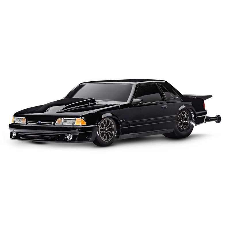TRAXXAS 94346-74 Drag Slash with Ford Mustang 5.0 Body: 1/10 Scale RTR 2WD Drag Racing Car with TQi Traxxas Link Enabled 2.4GHz Radio System & Traxxas Stability Management (TSM)