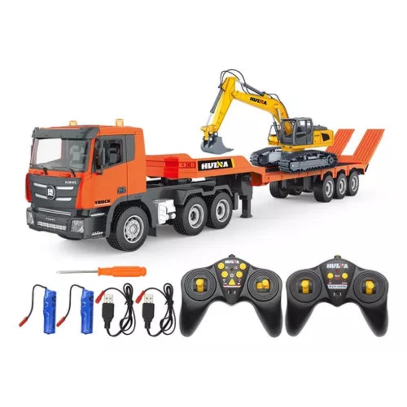 HUINA 1319 1/24 9CH RC Truck and Trailer with 6CH RC Excavator *COMBO SET