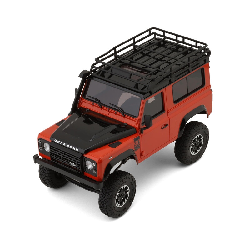 KYOSHO 32531MO MX-01 Mini-Z 4X4 Readyset w/Land Rover Defender 90 Adventure Body (Orange/Black) & 2.4GHz Radio