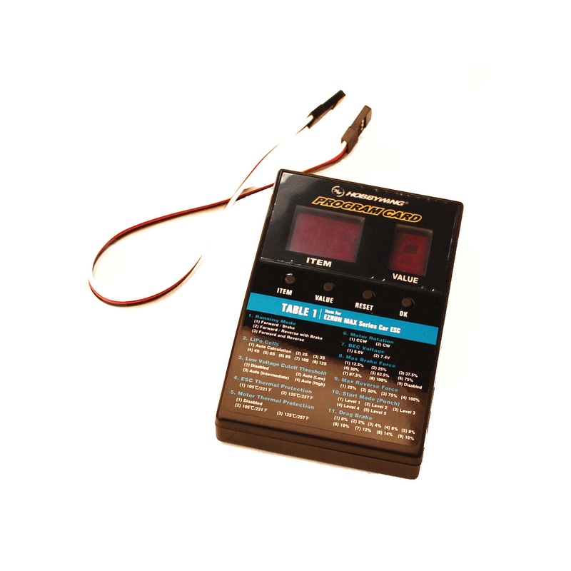 HOBBYWING 30501003 LED Program Card General Use for Cars Boats Air