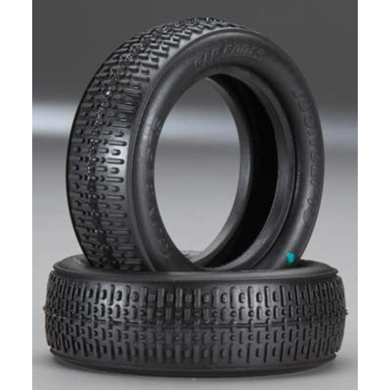 JCONCEPTS 3017-02 Bar Codes 2.2 Buggy Front Tire Green (2)
