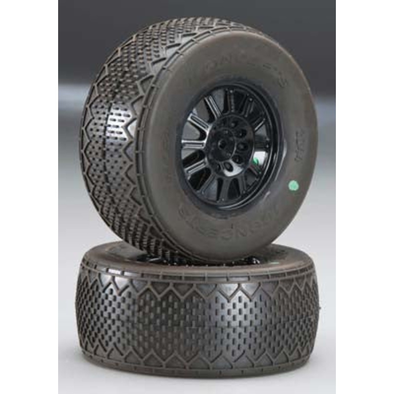JCONCEPTS 3044-3220 Bar Codes SC10 Re Tire Grn w/Blk Whl (2)