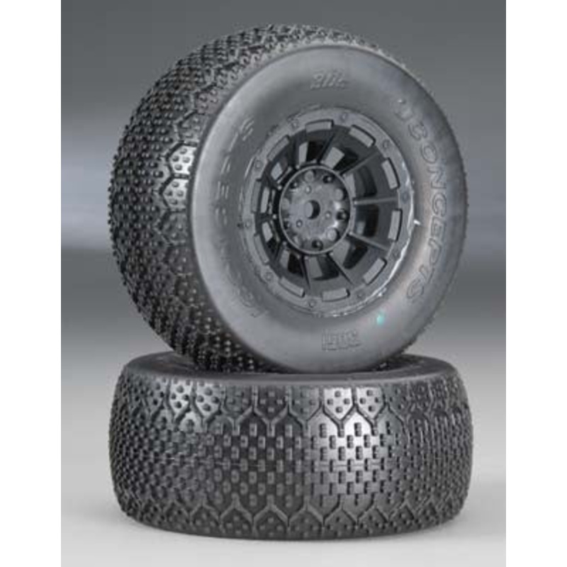 JCONCEPTS 3061-3264 3Ds SC10 RS 4x4 Pre-Mounted Black Hazrad Wheel Green (2)