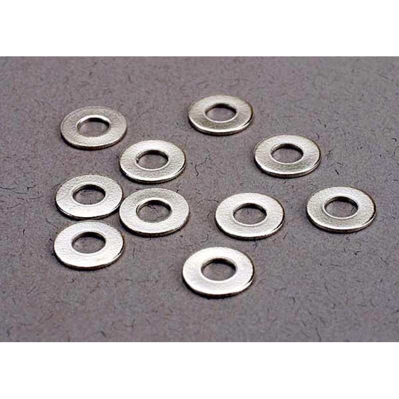 TRAXXAS 2756 Washers, 3x7 flat metal (10)