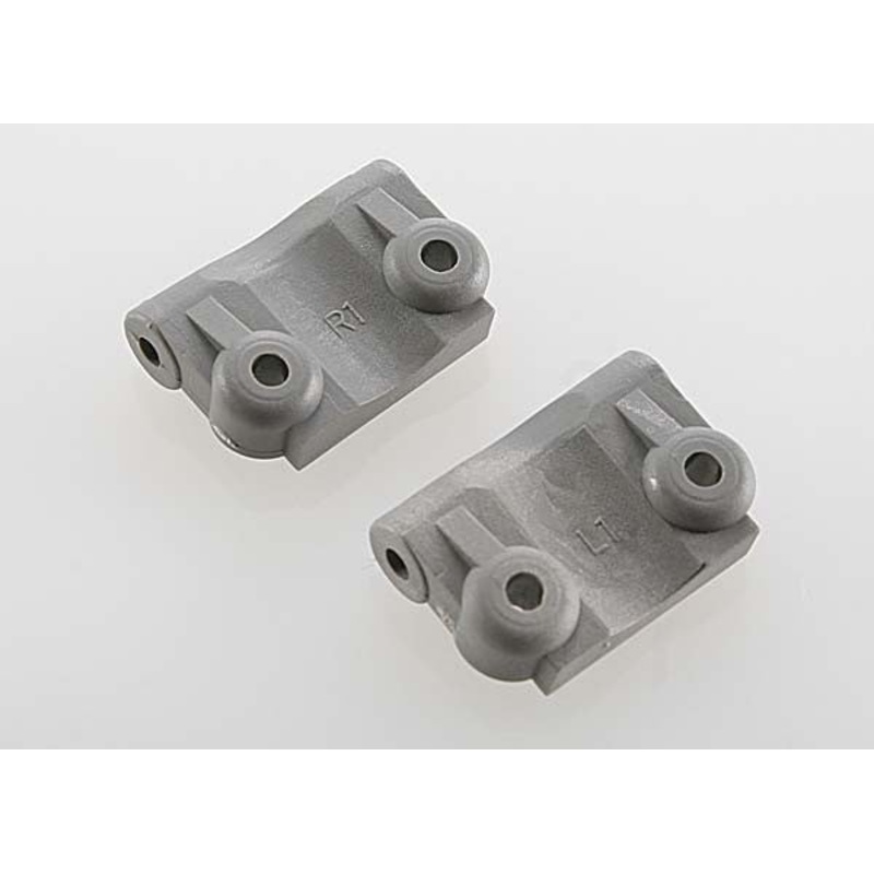TRAXXAS 2798A Mounts, suspension arm (rear) (+/- 1-degree) (l&r) (grey)