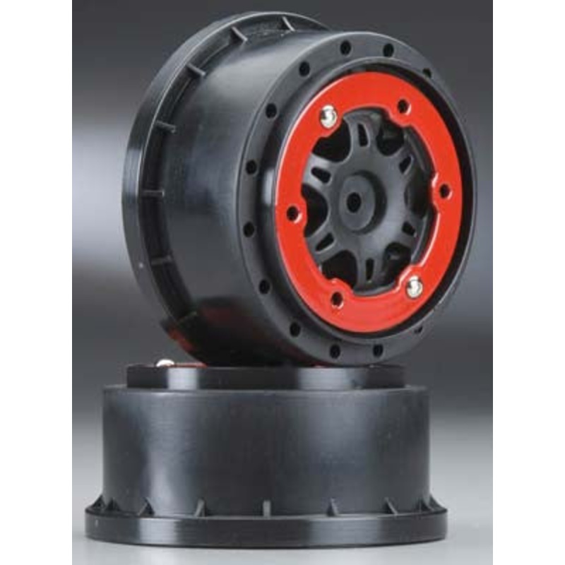PROLINE 2717-04 Split Six 2.2 /3.0 Bead-Loc Rear Red/Black SC10 *DISC
