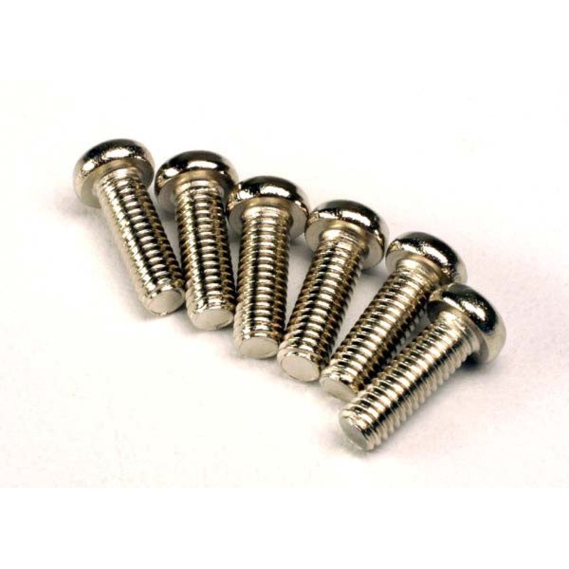TRAXXAS 2562 Screws, 2.6x8mm roundhead machine (6)