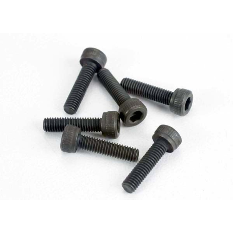 TRAXXAS 2584 Head screws, 3x12mm cap-head machine (hex drive) (6) (TRX 2.5, 2.5R, 3.3)