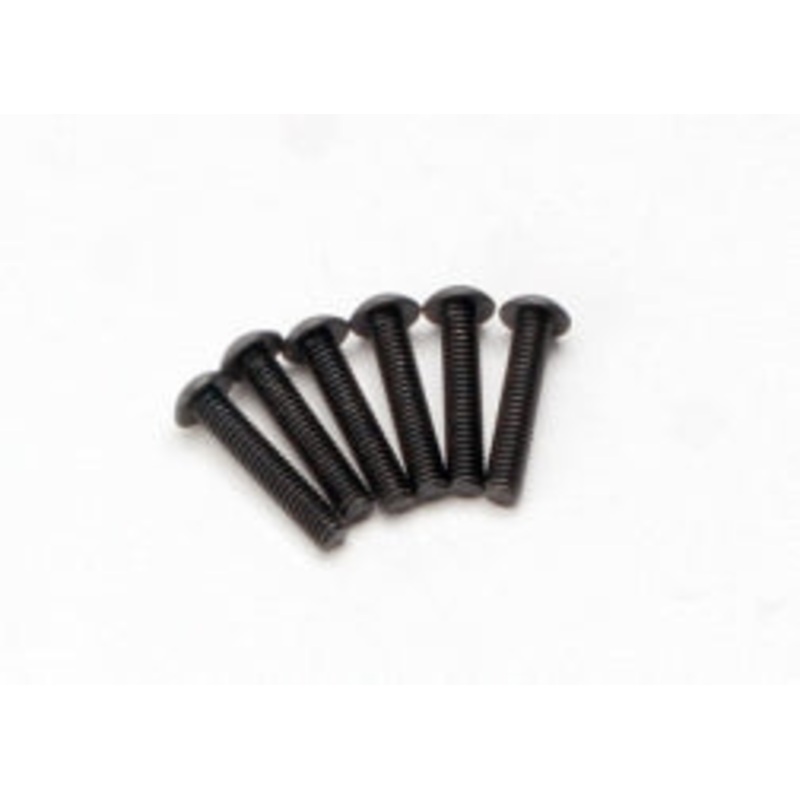 TRAXXAS 2589 Screws, 4x20mm button-head machine (hex drive) (6)