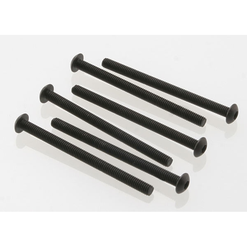 TRAXXAS 2592 Screws, 3x40mm button-head machine (hex drive) (6): STAMPEDE 4X4