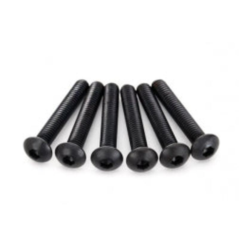 TRAXXAS 2596 Screws, 4x25mm button-head machine hex drive (6)