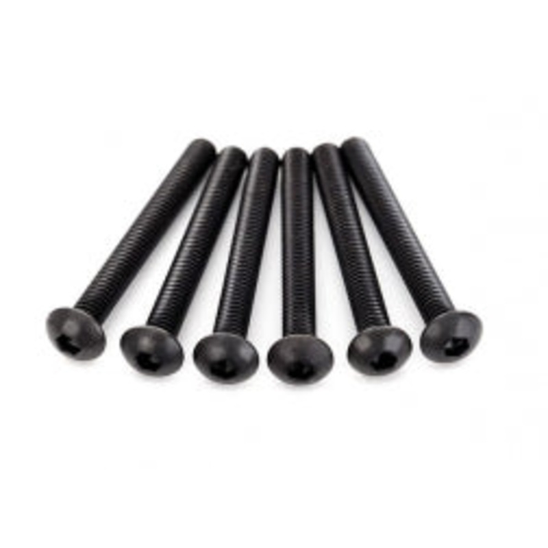 TRAXXAS 2598X Screws, 4x30mm button-head machine (hex drive) (6)