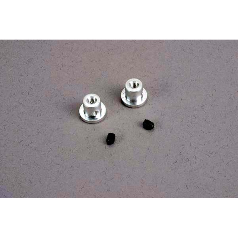 TRAXXAS 2615 Wing buttons (2)/ set screws (2)/ spacers (2)/ 3x8mm CS (2)