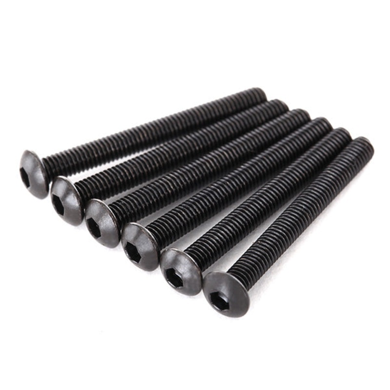 TRAXXAS 2616 Screws, 3x27mm button-head machine (hex drive) (6)