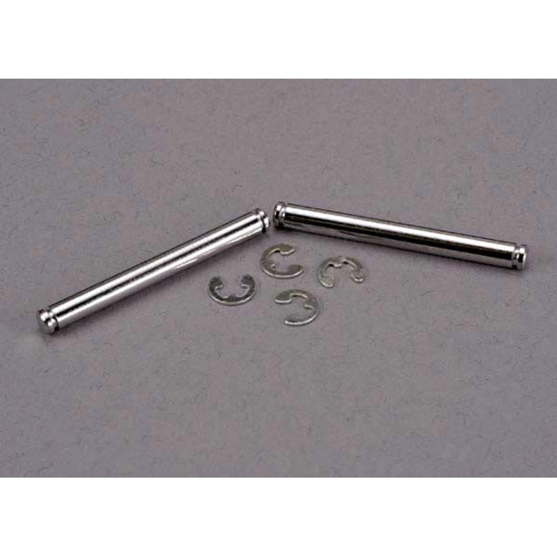 TRAXXAS 2637 Suspension Pins 31.5mm, chrome (2) w/ E-clips (4): STAMPEDE 2WD