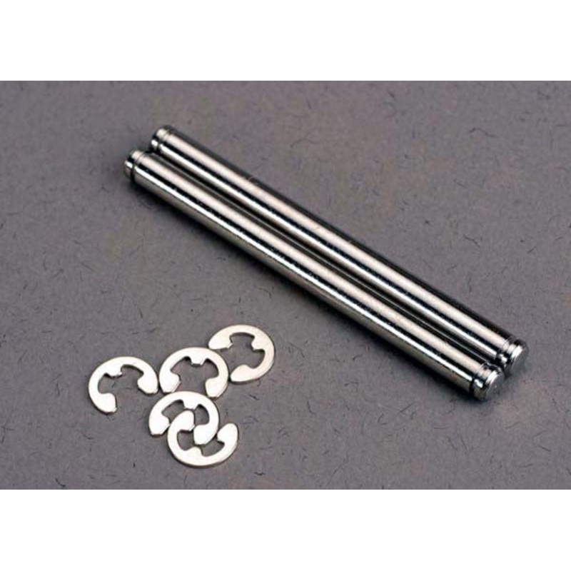 TRAXXAS 2638 Suspension pins, 39mm hard chrome (2)/ E-clips (4)