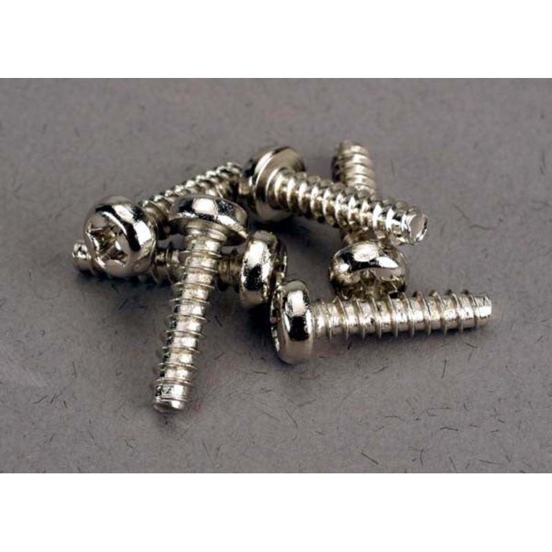 TRAXXAS 2676 Screws, 3x12mm roundhead self-tapping (6)