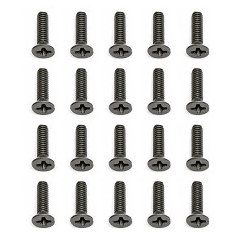 ASSOCIATED 25196 Flat Head Phillips Screw M2x8mm (20)