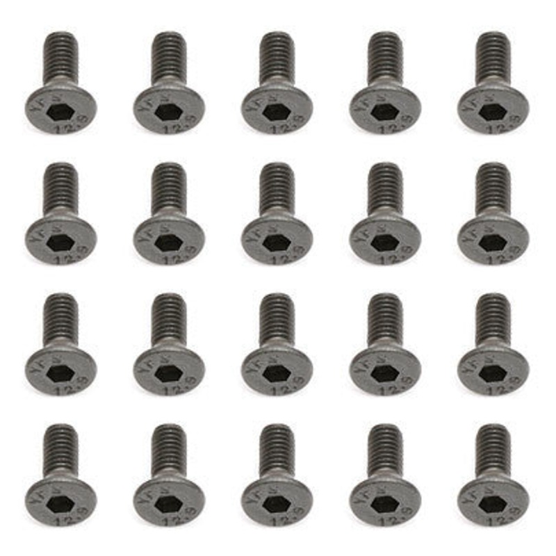 ASSOCIATED 25201 3x8mm Flat Head Hex Screw