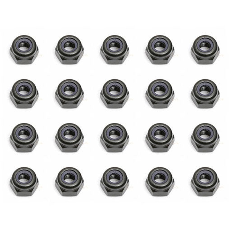 ASSOCIATED 25215 Locknut Black 3mm