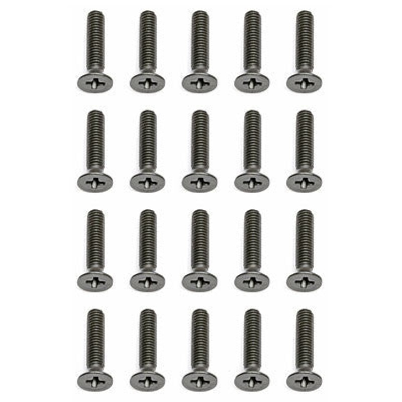 ASSOCIATED 25245 Flat Head Phillips Screw M2.6x12mm (20)