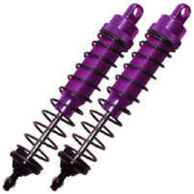 HOT BODIES HPI 25010 Purple Threaded Aluminum Shocks (2) T-Maxx *DISC*