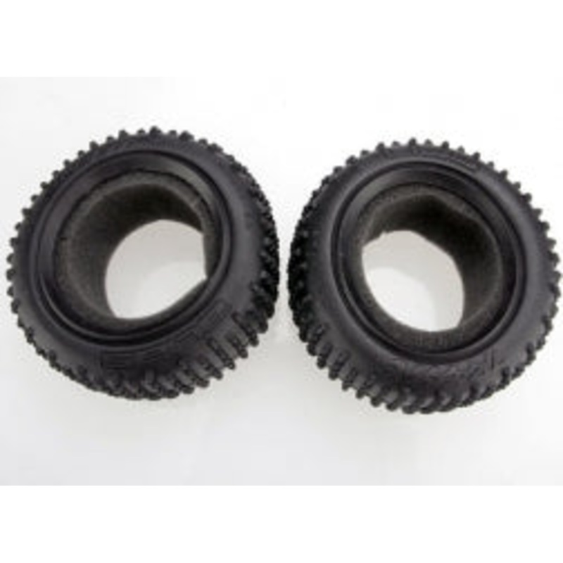 TRAXXAS 2470 Tires, Alias 2.2 rear (2) w/ foam inserts Bandit soft compound
