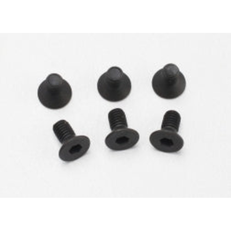 TRAXXAS 2534 Screws, 3x6mm countersunk machine (6) (hex drive)