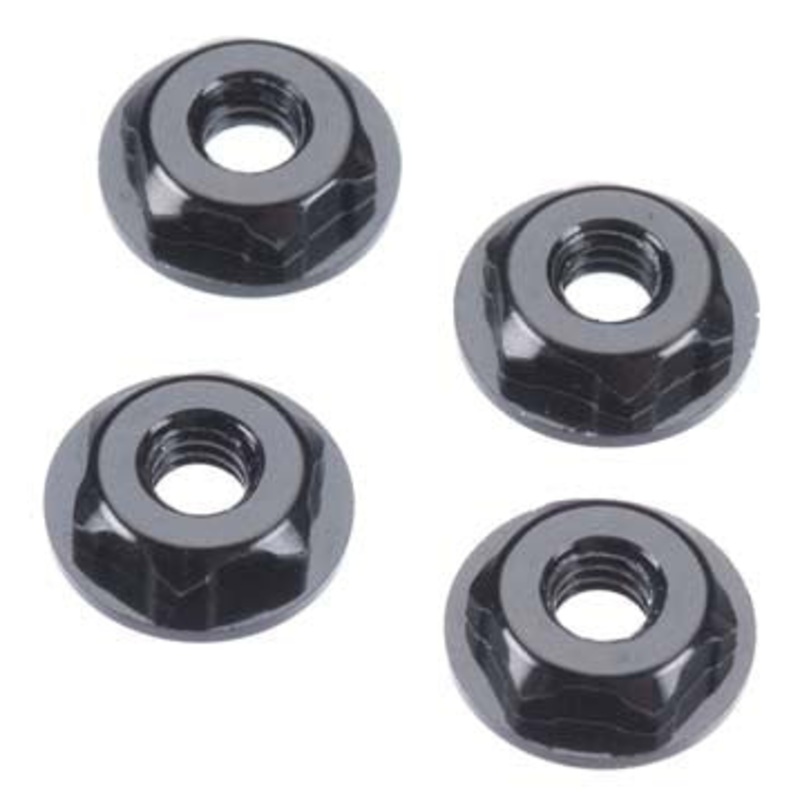 JCONCEPTS 2168 Thin Pattern Locking Wheel Nut 8/32 Fr Black (4)