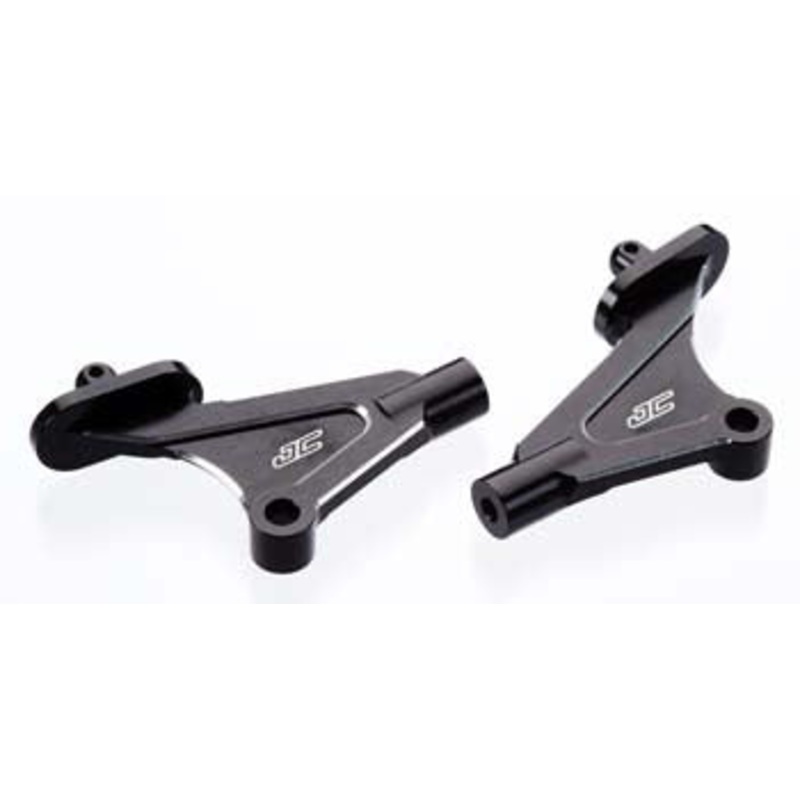 JCONCEPTS 2261-2 Aluminum Wing Mounts KYO RB6/RT6 Black