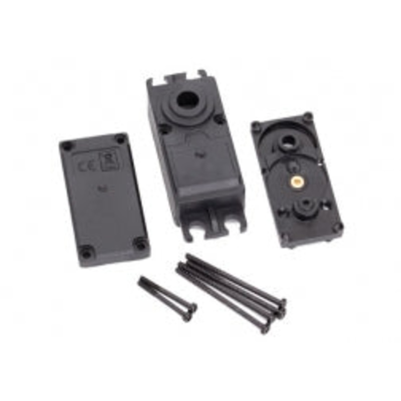 TRAXXAS 2251 Servo case, plastic (top, middle, bottom)/ gaskets/ hardware (for 2250, 2255 servos)