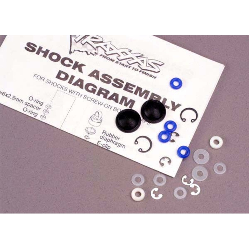 TRAXXAS 2362 Shock Rebuild Kit for 2 Shocks : SLASH 2WD, SLASH 4X4, STAMPEDE 2WD, STAMPEDE 4X4