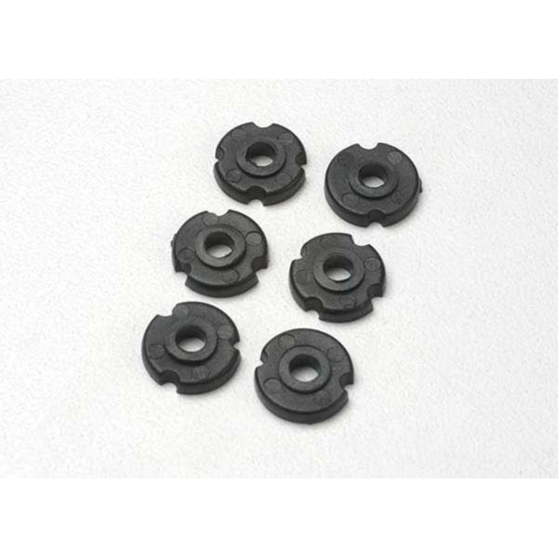 TRAXXAS 2365 PISTON HEAD SET, BLACK SHOCK (not Ultra Shock(s))