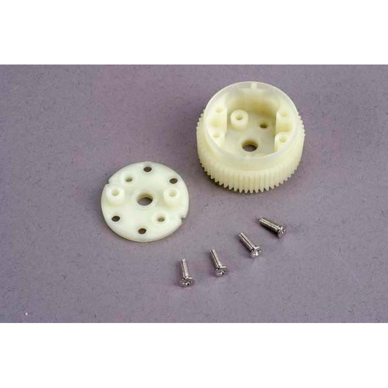TRAXXAS 2381 Main Diff Gear w/ Side Cover Plate & screws