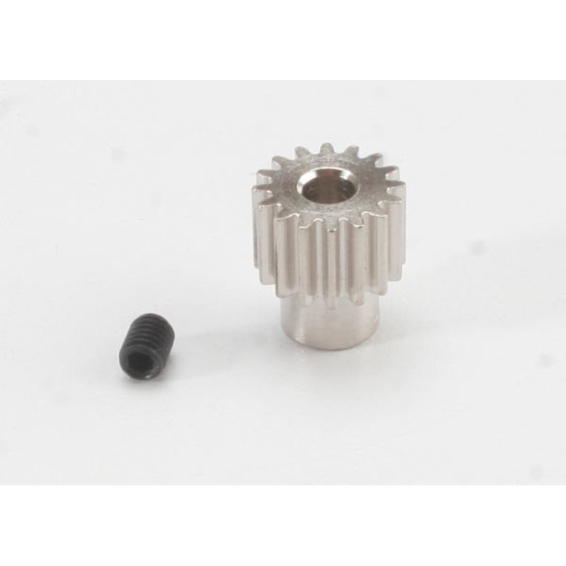 TRAXXAS 2416 Pinion Gear 48P 16T w/Set Screw : stock pinion gear for brushed SLASH 2WD and STAMPEDE 2WD