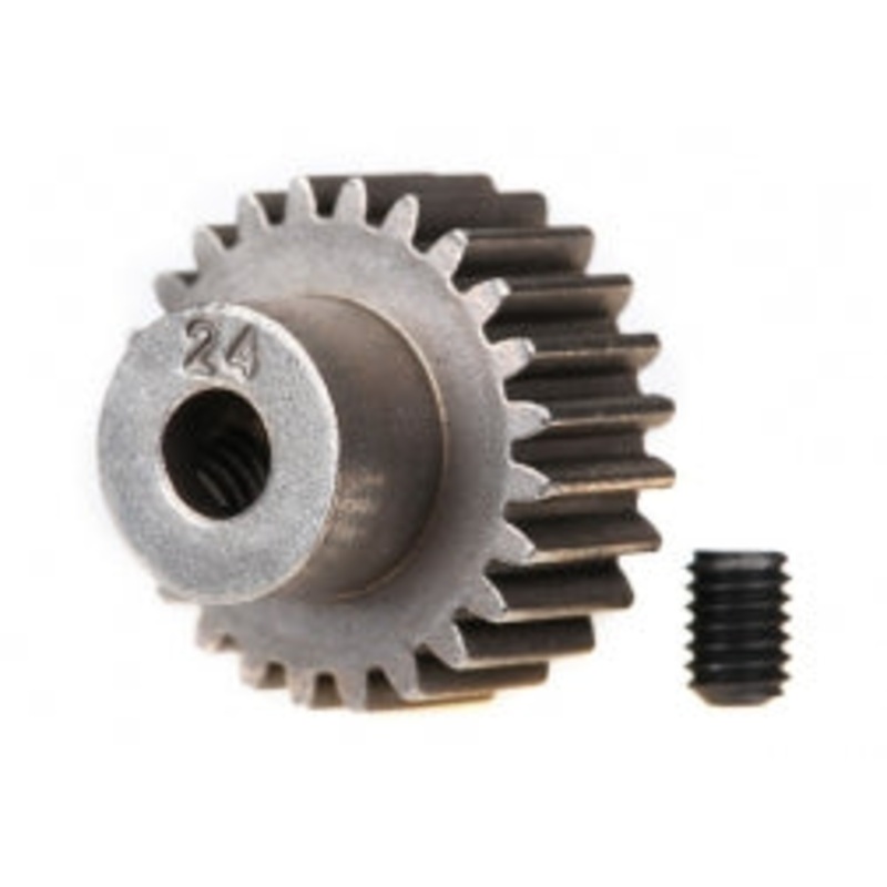 TRAXXAS 2424 Gear, 24T pinion 48p / set screw