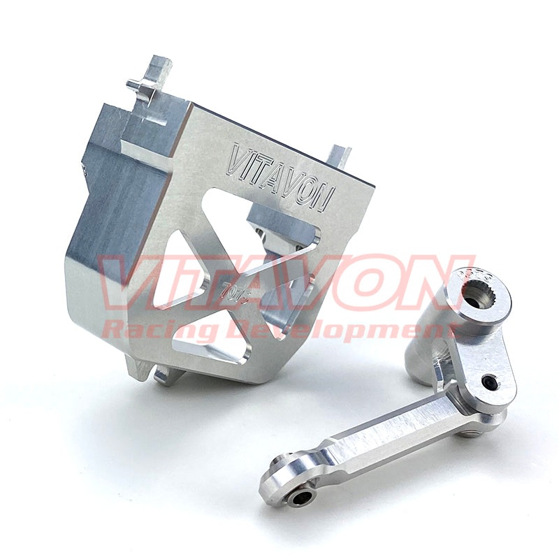 VITAVON XMAX120 Adapter for Standard Size Servo, Servo Horn and Link for 1/5 X-MAXX XRT XMAXX